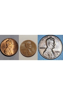 COIN 1985 PENNY 3X