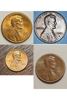 COIN 1985 PENNY 4X