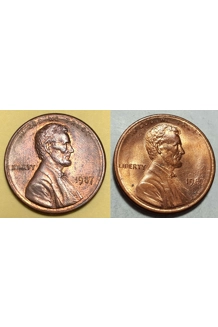COIN 1987 PENNY 2X