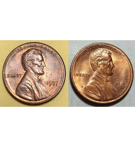 COIN 1987 PENNY 2X