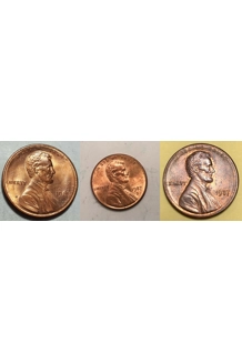 COIN 1987 PENNY 3X