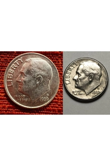 COIN 1989 DIME 2X