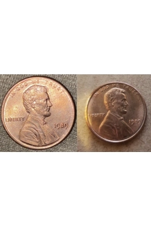 COIN 1989 PENNY 2X