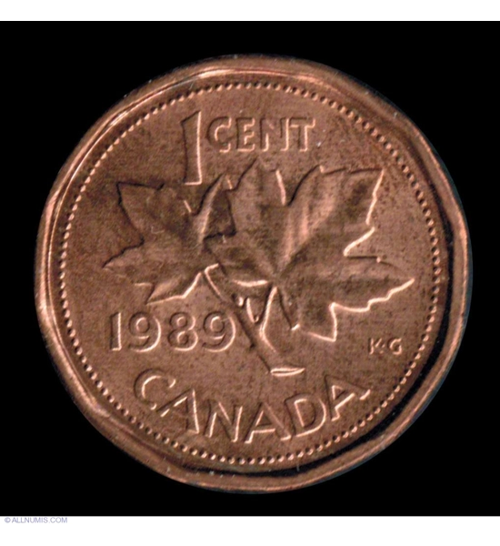 COIN 1989 CANADA PENNY