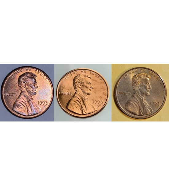 COIN 1993 PENNY 3X