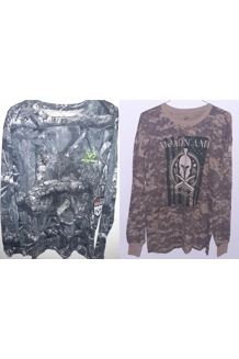 XL 2X LONG SLEEVE CAMO