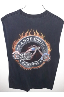 T-SHIRT LARGE OCC SLEEVELESS FLAMES