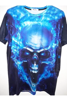 T-SHIRT LARGE 3D GHOST RIDER ANGEL