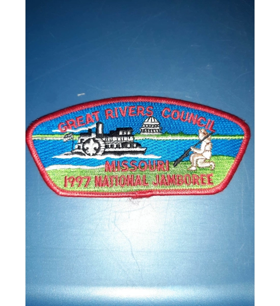 PATCH BSA GREAT RIVERS COUNCIL MISSOURI 1997 NAT. JAMBOREE