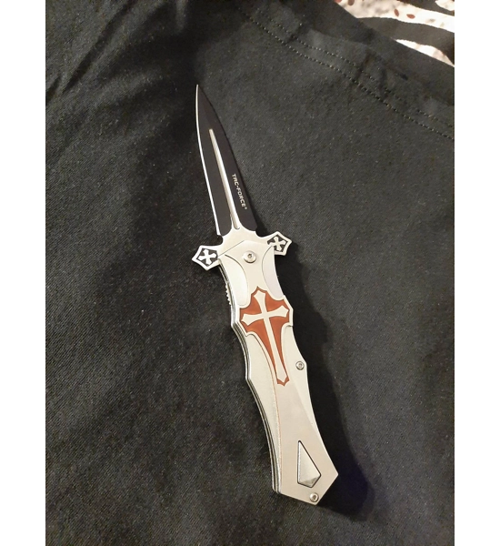 POCKET KNIFE TAC-FORCE FOLDING CROSS