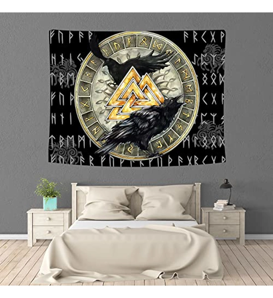 TAPESTRY VIKING RUNES