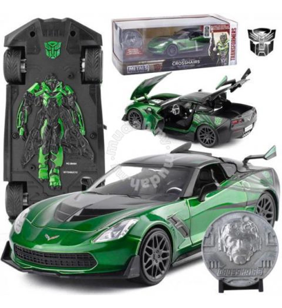 DIECAST TRANSFORMERS CHEVY CORVETTE CROSSHAIRS