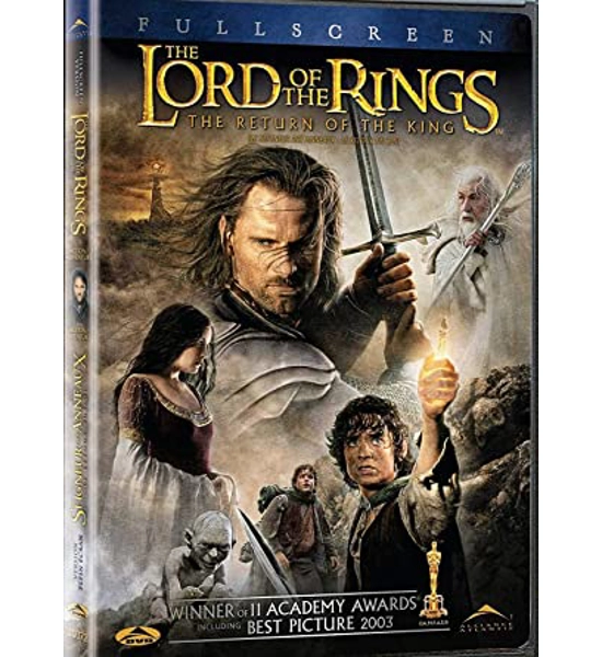 DVD THE LORD OF THE RINGS THE RETURN OF THE KING