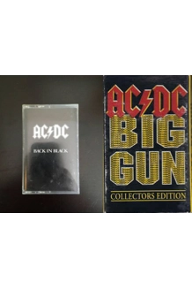 CASSETTE AC/DC BIG GUN AND BACK IN BLACK