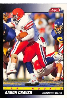 CARD AARON CRAVER SCORE 1991 ROOKIE 564