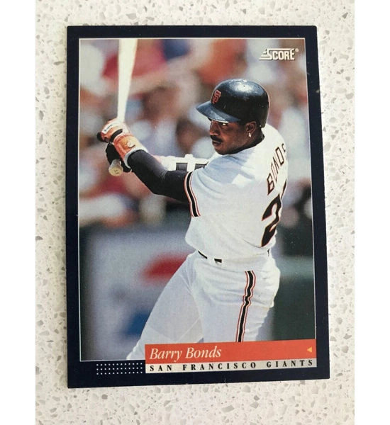 CARD BARRY BONDS SCORE SAN FRANCISCO GIANTS