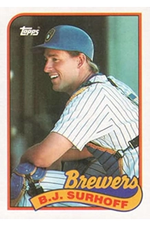 CARD B J SURHOFF TOPPS