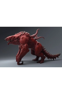 WARHAMMER CUSTOM FIGURINE BLOODBEAST OF KHORNE