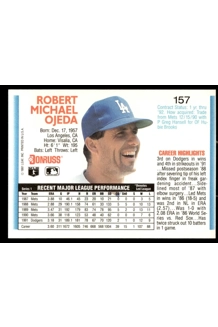 CARD BOB OJEDA DONRUSS 157