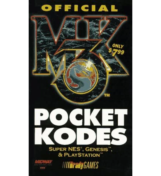 BOOK OFFICIAL MORTAL KOMBAT 3 POCKET KODES
