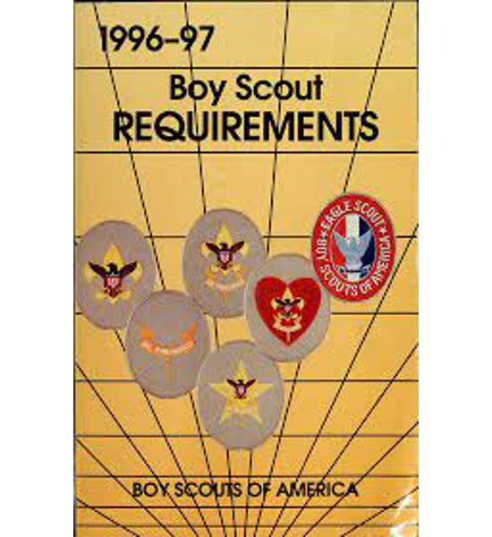 BOOK BOY SCOUT REQUIREMENTS 1996-97