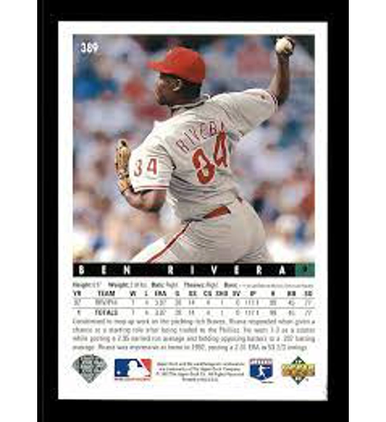 CARD BEN RIVERA UPPER DECK