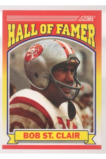 CARD BOB ST CLAIR SCORE HALL OF FAMER
