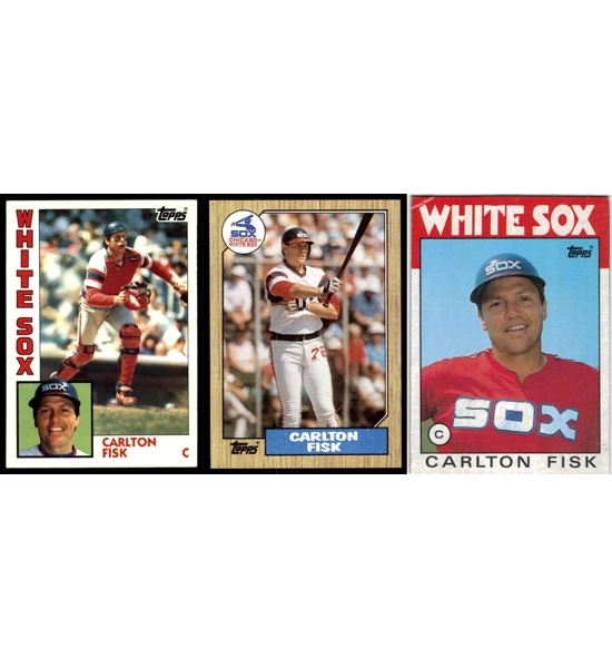 CARD 3X CARLTON FISK
