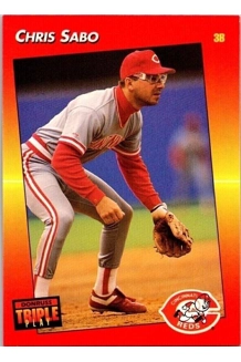 CARD CHRIS SABO TRIPLE PLAY