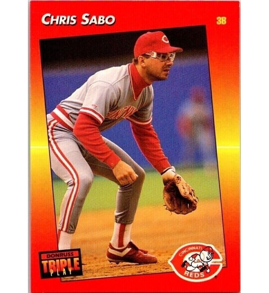 CARD CHRIS SABO TRIPLE PLAY