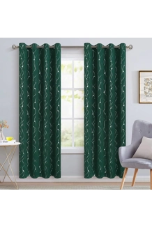 CURTAINS GREEN BLACKOUT