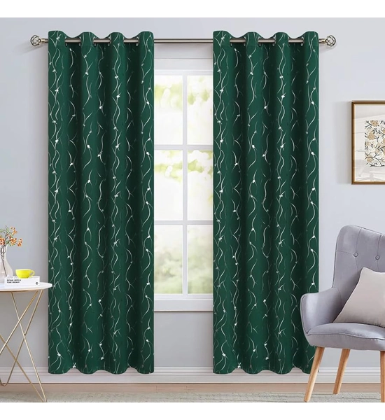CURTAINS GREEN BLACKOUT