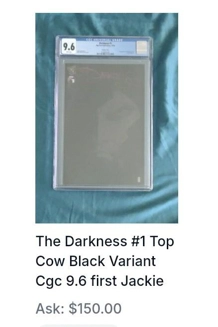 COMIC DARKNESS 1 VARIANT 9.6