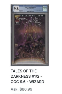 COMIC DARKNESS 1/2 WIZARD 9.6
