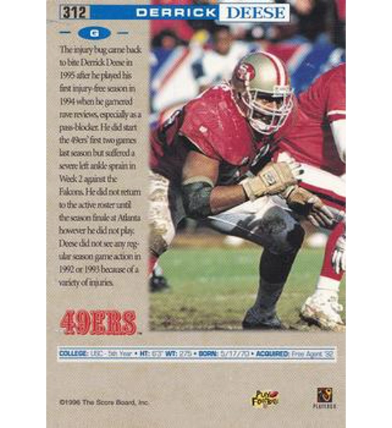 CARD DERRICK DEESE PROLINE