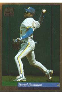 CARD DARRYL HAMILTON SCORE GOLD RUSH