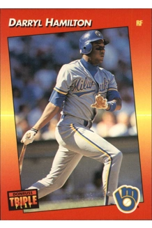 CARD DARRYL HAMILTON TRIPLE PLAY