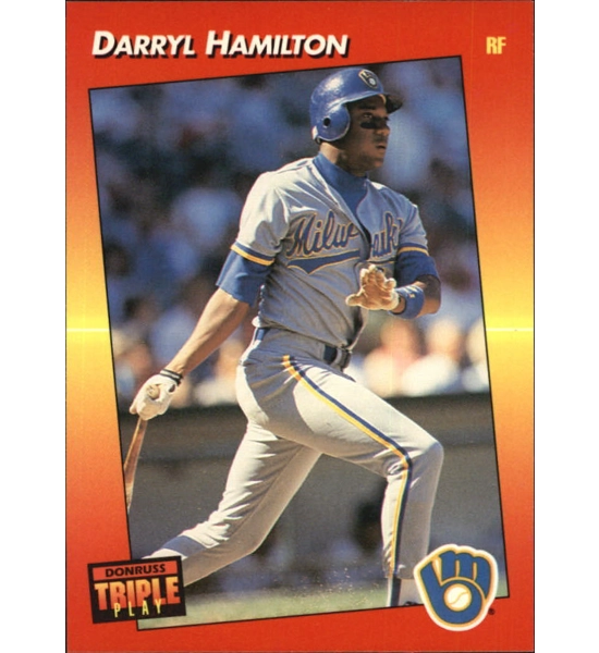 CARD DARRYL HAMILTON TRIPLE PLAY