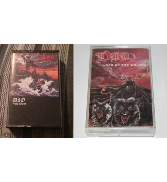 CASSETTE DIO HOLY DIVER AND LOCK UP THE WOLVES