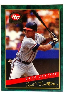 CARD DAVE JUSTICE POST