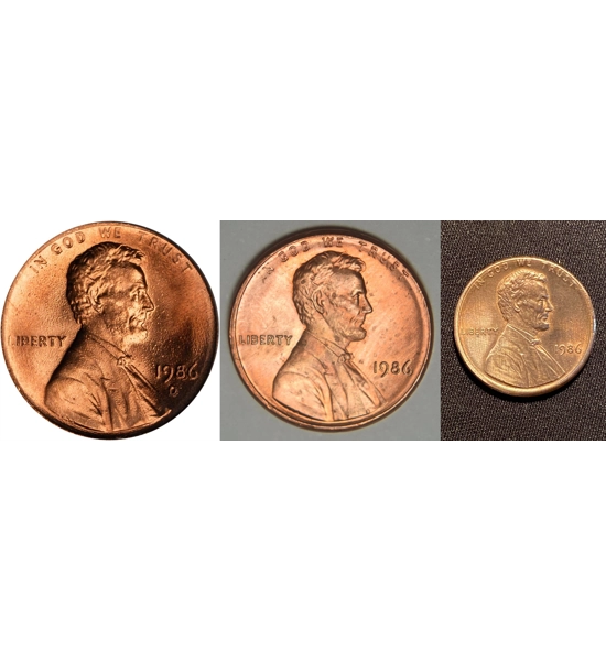 COIN 1986 PENNY 3X