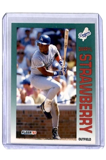 CARD DARRYL STRAWBERRY FLEER