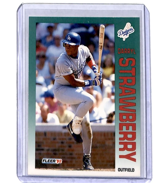 CARD DARRYL STRAWBERRY FLEER