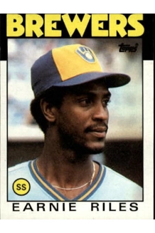 CARD EARNIE RILES TOPPS 398