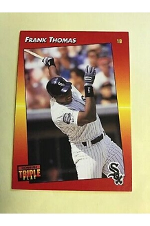 CARD FRANK THOMAS TRIPLE PLAY LEAF 206
