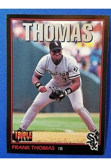 CARD FRANK THOMAS TRIPLE PLAY LEAF 26