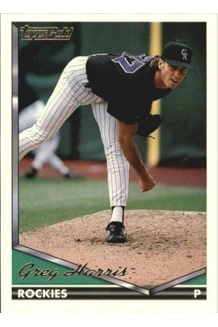 CARD GREG HARRIS TOPPS GOLD
