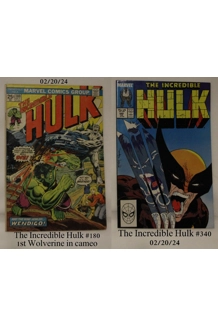 COMIC INCREDIBLE HULK 180 & 340