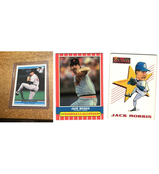 CARD 3X JACK MORRIS