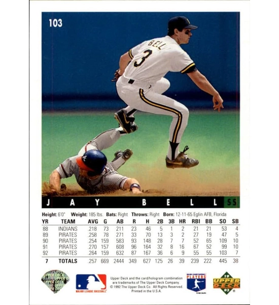 CARD JAY BELL UPPER DECK
